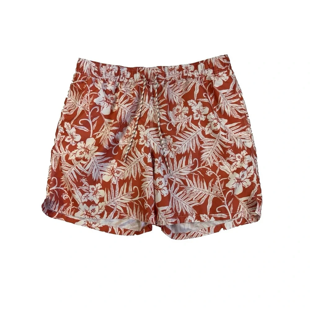 Goodfellow Men's Large Tropical Print Swim Trunks Beach‎ Resort Vacation Travel
